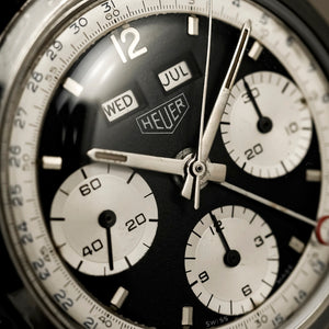 Heuer Carrera Dato 12 Chronographe Triple Date Acier inoxydable -1965-
