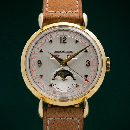 Jaeger LeCoultre Triple Date Phase de Lune 36 mm or jaune 18k -1983- ok