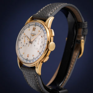 Longines Chronographe 30CH Flyback 37mm or jaune 18kts -1960-  Réf. 5966  Cal. 30CH  -1960-
