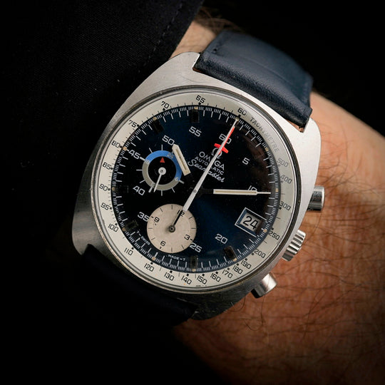 Omega Chronographe automatique Seamaster Réf. 176.007  Cal. Omega 1040 (Lemania 1340)  -1973-