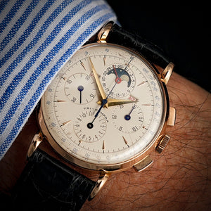 Universal GenèvejTri-Compax or rose 18kts -1958- 122101 481 -1958-