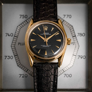 Rolex Oyster Perpetual Bombay or rose 18kts  Réf. 6290  Cal. Rolex 640 (A.260)  -1962-