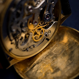 Universal Genève Chronographe Tri - Compax calendrier complet phases de lune or jaune 18kts -1957- Réf.12295  Cal.481 -1957-