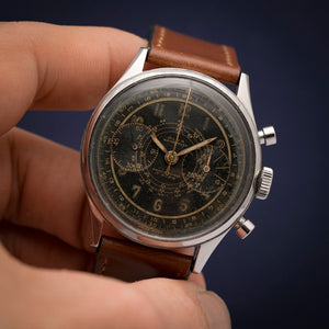 Olma chronographe Jumbo -1950- Réf.380 Cal.Landeron 48 -1950-