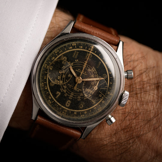 Olma chronographe Jumbo -1950- Réf.380 Cal.Landeron 48 -1950-