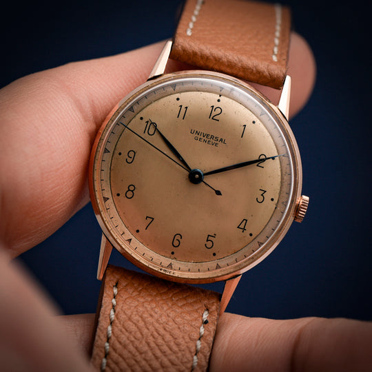 Universal Genève Calatrava or rose 18kts -1946- Réf.10619 Cal.332 -1946-