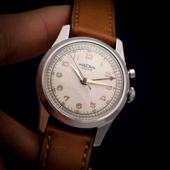 Vulcain Cricket Acier Inoxydable -1950- Réf.411450 Cal.120 Grand Prix -1950-
