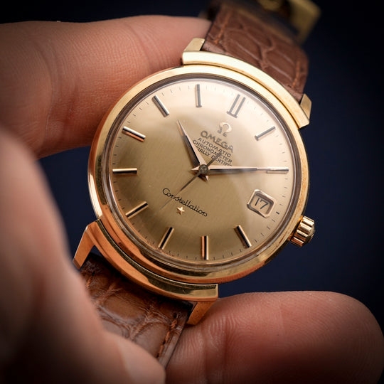 Omega chronomètre Constellation Grand Luxe or jaune 18kts -1967-
