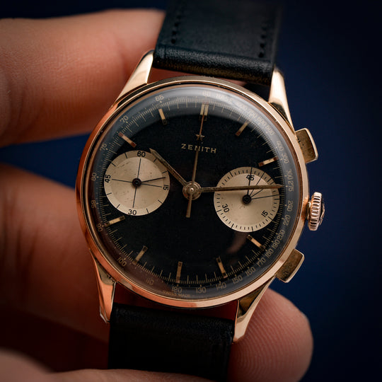 Zenith Chronographe Stellina Or Rose 18Kts -1960- Réf.295A539 Cal 146 DP  -1960-