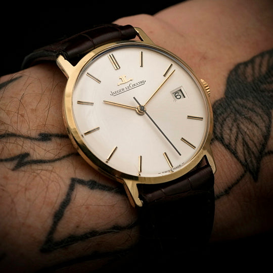 Jaeger LeCoultre Classique Date Or Jaune 18Kts B&P -1977- Réf.21009 Cal. K886 Mécanique manuel -1977-