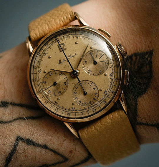 Mathey-Tissot Chronographe Or Rose -1950- Réf.108312 Cal.Valjoux 72 -1950-
