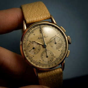 Mathey-Tissot Chronographe Or Rose -1950- Réf.108312 Cal.Valjoux 72 -1950-