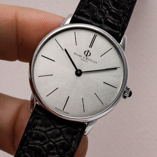 Baume & Mercier Calatrava Classique Or Blanc 18Kts -1985- Réf.35110 Cal.1050 Remontage manuel -1985-