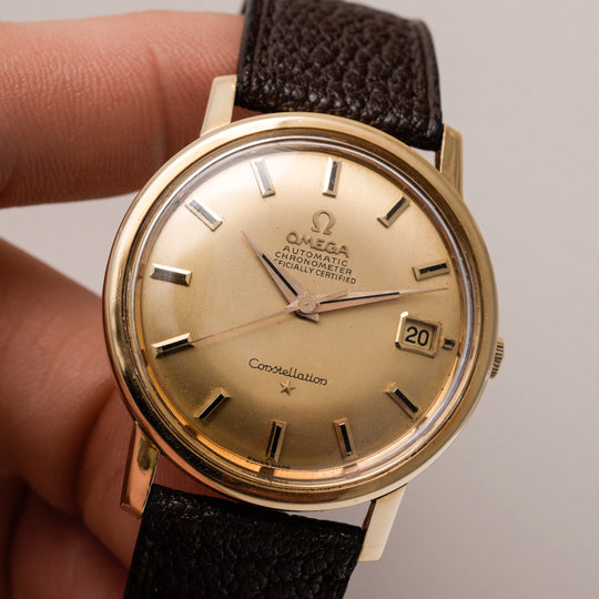 Omega Constellation chronomètre automatique or jaune 18kt -1966-