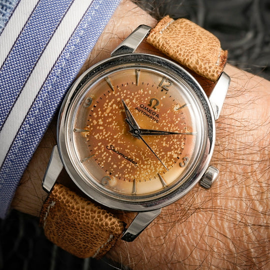 Omega Seamaster automatique "cadran leopard" -1957- Réf.2848 SC Cal.501 -1957-