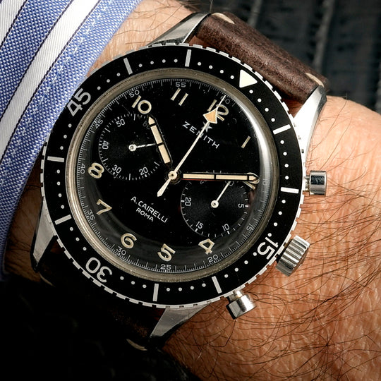 Zenith Chronographe Pilote A.M.I. Type CP-2 A. Cairelli -1968- Réf. CP-2  Cal.146DP -1968-