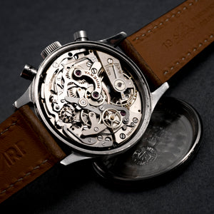 Minerva Chronographe Flyback Spillman Case 38 mm -1945-   Réf.501423 Cal. Valjoux 22  -1945-