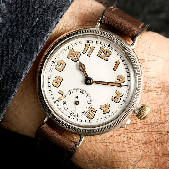 Gallet Electa Military WWI Trench Watch Argent 925 -1915- Réf.NA Cal. Electa  -1915-