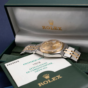 Rolex Oysterquartz Datejust Or & Acier -2004- Réf.17013 Cal.Quartz 5035 -2004-