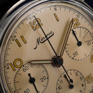 Minerva Chronographe Military  Réf. 695923  Cal. Valjoux 72  -1955-