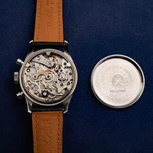Minerva Chronographe Military  Réf. 695923  Cal. Valjoux 72  -1955-