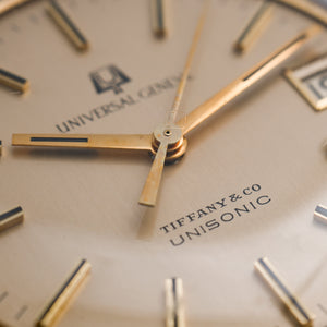 Universal Genève  Unisonic  "Tiffany & Co" Or Jaune 18Kts -1966- Réf.152100 Cal.52 Diapason /  Bulova Accutron 2181 -1966-