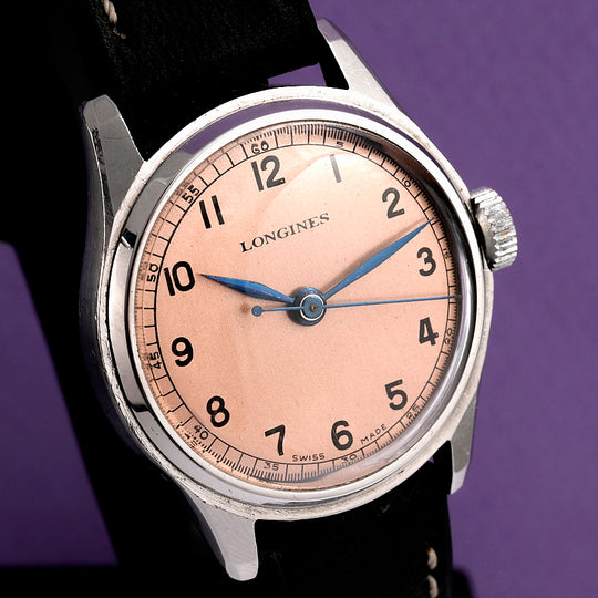 Longines  Salmon dial Réf.1688 .Cal.12.68Z -1937-