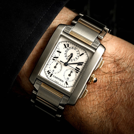 Cartier Tank Française Or & Acier 2303  française or/acier -2000-
