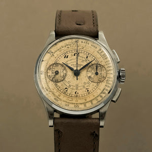 Universal Genève Chronographe Compur acier -1936- Cal.285 -1937-