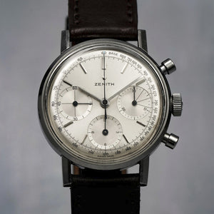 Zenith Stellina Chronographe Tricompax Acier Inoxydable -1960- Réf.NA Cal.146H -1960-