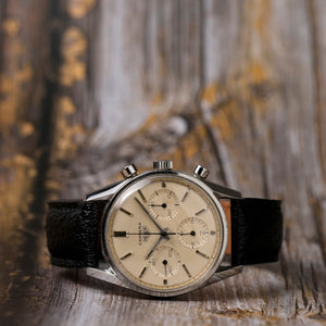 Heuer Chronographe Carrera 12 "Eggshell" Dial-1964- Réf.2447S Cal.Valjoux 72 -Circa 1964-