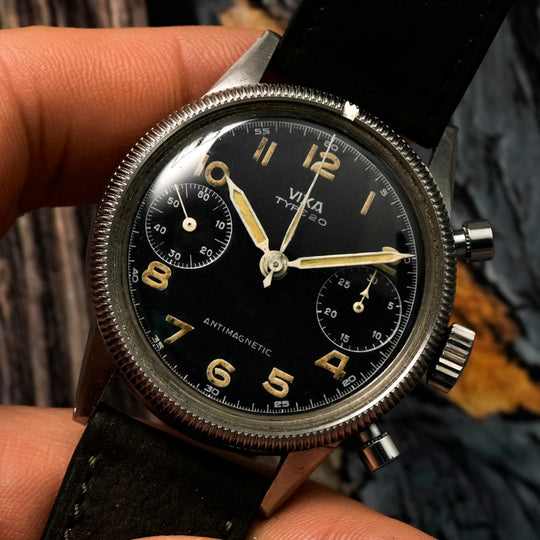 Vixa Chronographe Flyback Type 20 Armée de l’Air Française -1954- Réf.5100-54 Cal.Hanhart 4054 Flyback  -1954-