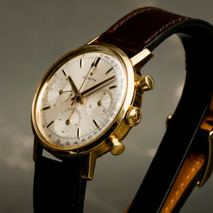 Zenith Stellina Chronographe Tricompax Or Jaune 18 kts -1960- Réf.NA Cal.146HP -1960-