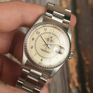 Rolex Oyster Perpetual Datejust “Boiler Gauge” Full Set -1990- Réf.16220 Cal.3135 -1990-