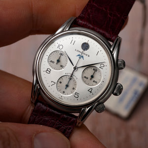 Longines Chronographe Automatique "Les Grandes Classiques" -1996- Réf.L4.661.4.73.2 Cal.L654 / ETA 2824 -Dubois Depraz -1996-