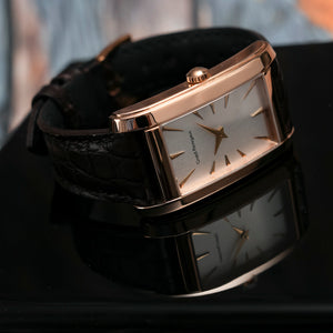 Montre Girard-Perregaux Vintage Rectangulaire Acier Style Tank Mécanique - Occasion Pour Homme