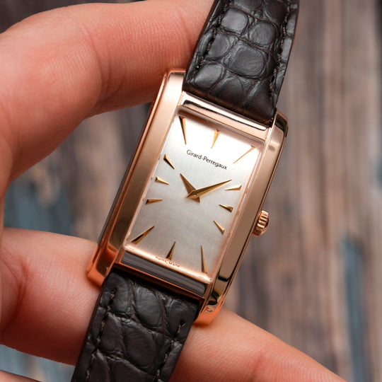 Girard Perregaux Tank Curvex Or Rose 18kts Full Set -2000-