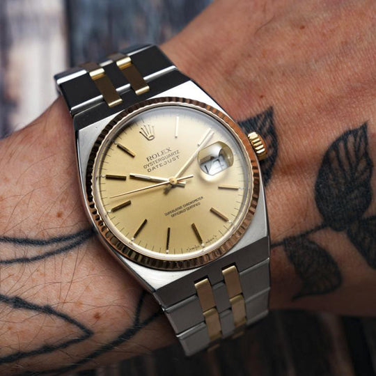 Rolex Oysterquartz Datejust Or & Acier -1982- Réf.17013 Cal.5035 -1982-