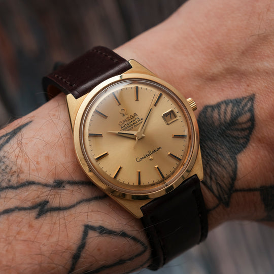 Omega Constellation Chronomètre Automatique Or Jaune 18kts -1968- Réf.168015 Cal.564 -1968-