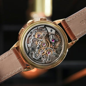 Longines Chronographe Flyback 13ZN 38 MM Or Rose 18kts -1945- Réf.na Cal.13zn -1945-
