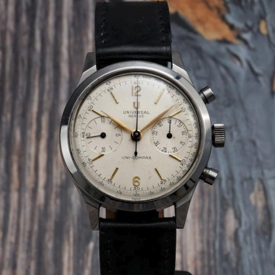 Universal Genève Chronographe Uni-Compax "Spillman Case" Réf. 22409 Cal. 385 -1942-