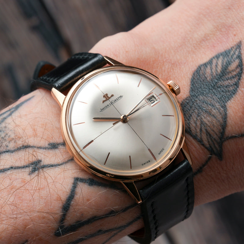 Cadran De Montre Ancien Jaeger-LeCoultre Avec Dateur - Occasion, Bon état Malgré Quelques Usures