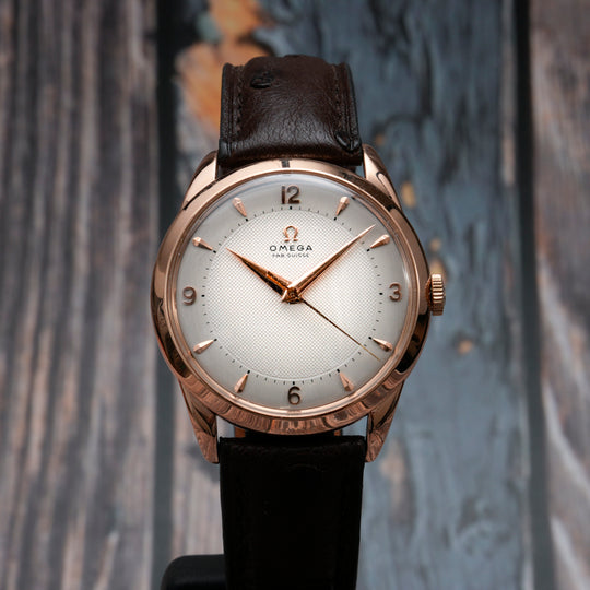 Omega Trésor Or rose 18kts "Honeycomb Dial" -1952-  Réf. 30T2  Cal. 283  -1952-