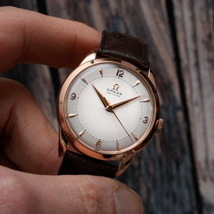 Omega Trésor Or rose 18kts "Honeycomb Dial" -1952-  Réf. 30T2  Cal. 283  -1952-