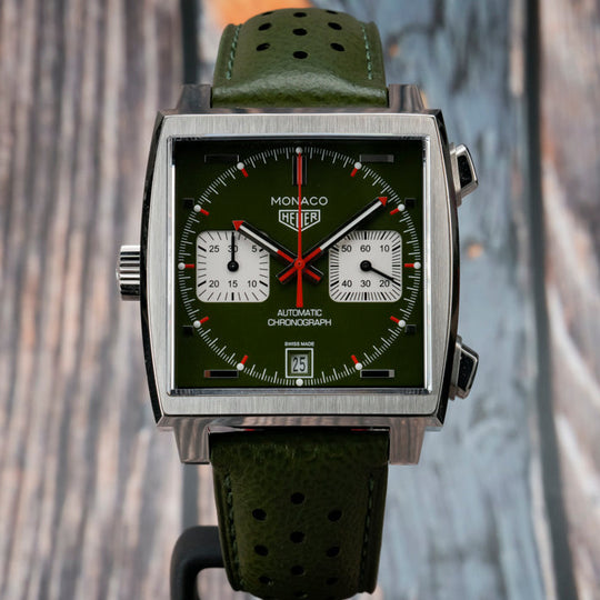 TAG Heuer Monaco Men's Club Japan Watch Edition limitée 100 Pièces -2021- Réf.CAW211E Cal.Cal. 11 -2021-