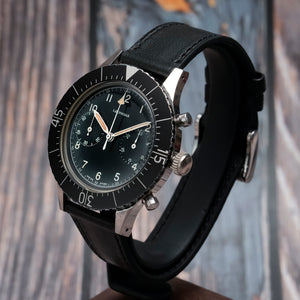 Leonidas Chronographe Militaire CP-2  Flyback -1965- Réf.CP-2 Cal. Valjoux 222 -1965-