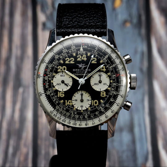 Breitling Chronographe Navitimer Cosmonaute Boite & Papiers -1973- Réf.809 Cal.Venus 178  -1973-