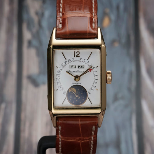 Jaeger LeCoultre Triple Date Phase de Lune Série Unique 344 / 600 Or Jaune 18 kts -1983- Réf.141-010-1 Cal.JLC 486  -1983-