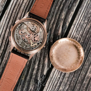 Baume & Mercier Triple Date Or Rose 18Kts -1948- Réf.3902 Cal.Valjoux 72C -1948-