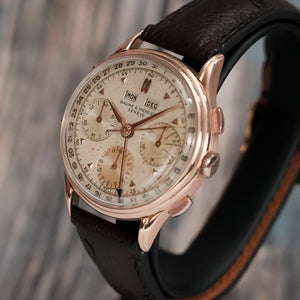 Baume & Mercier Triple Date Or Rose 18Kts -1948- Réf.3902 Cal.Valjoux 72C -1948-